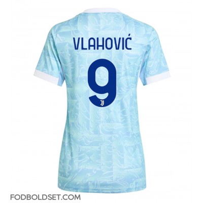 Juventus Dusan Vlahovic #9 Udebanetrøje Dame 2025-26 Kortærmet Juventus Dusan Vlahovic #9 Udebanetrøje Dame 2025-26 Kortærmet